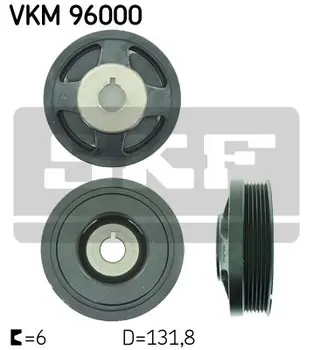 

Crankshaft pulley Chevrolet Lacetti 1.4 1.6 05 SKF VKM96000