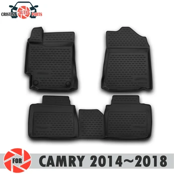 

Floor mats for Toyota Camry 2014~2018 rugs non slip polyurethane dirt protection interior car styling accessories