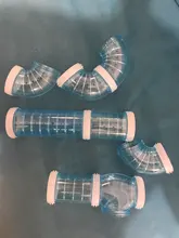 U-tubo de plástico de tipo línea tubos formación jugar externo conectado túneles de juguete animales pequeños para jaulas de hámster producto suministros