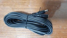 Universal 20ft/6 metros de longitud de Cable de extensión de 10M para la Seguridad Camera DC CCTV 12V adaptador de corriente de CC de 5,5x2,1mm macho