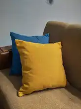 Waist-Cushion-Cover Pillowcase Linen Home-Decor Sofa Throw Solid Cojine Office 50--50/55--55/40--60cm