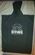 HOTMANGO Toalla Poncho de microfibra Surf playa traje de neopreno toalla cambiante bata de baño con capucha, deportes acuáticos actividades, adultos hombres mujeres