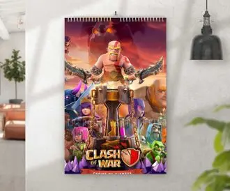 Flip-calendar Clash of Clans/flare Maple No. 12 A3 | Канцтовары для офиса и дома