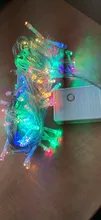Lamps Led-String-Light Festoon Christmas-Decoration Outdoor Garland Holiday Party Waterproof