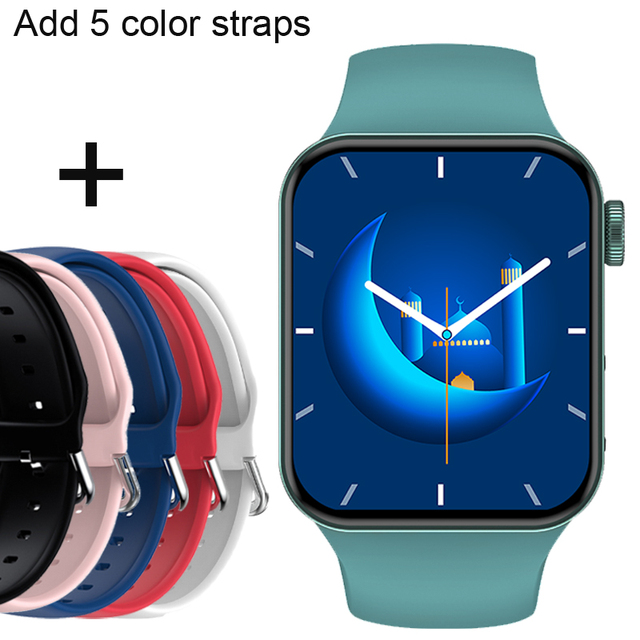 IWO Smartwatch Smart Watch Series 7 Double Button Heart Rate Monitor Dial Call Smart Watches Men Women For IOS Android