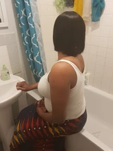 Bob corto pelucas de cabello humano brasileño liso, pelucas de corte corto Remy para mujeres negras, Color Natural, pelucas de máquina completa con explosión