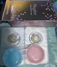 2 unids/par-lentillas de colores para ojos, lentillas de contacto para ojos de colores azul, marrón, coloridas, de belleza para ojo