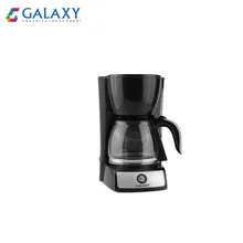 Кофеварка электрическая 1000 Вт, объем 1,2 л(10-12 чашек) Galaxy GL 0703, многоразовая, съемный фильтр