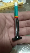 Bolígrafo de medición de neumáticos de coche, herramienta de medición de profundidad de patrón de banda de rodadura de neumáticos Universal, indicador de detección de espesor cilíndrico automotriz de 25mm