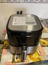 Proscenic T21 Freidora de Aire Caliente sin Aceite 5.5L controlada por App y Alexa, Recetas españolas online, sin BPA ni PFOA, Función de combinación Inteligente