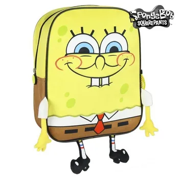 

3D Child bag Spongebob Yellow Brown