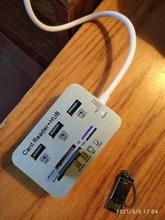 Type-C-Hub Splitter Card-Reader Usb-Hub Micro-Sd Multiple-Sd/tf-Speed Laptop 3-Ports