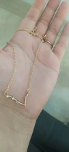 Signo del zodiaco de estrella de cartón para mujer, collares de constelación de 12, colgante de cristal dorado, collares de cadena de Gargantilla, joyería de regalo para cumpleaños
