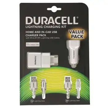 

Duracell valuepack drbun002-eu/ 1xusb/ 2.1a/ 2.4a Wall/car charger