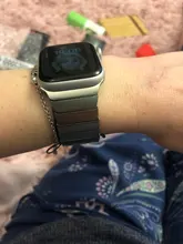 Correa de lujo para Apple watch, banda de 44mm y 40mm para iWatch de 38mm y 42mm, pulsera de reloj de acero inoxidable para Apple watch 5 6 se 3 4