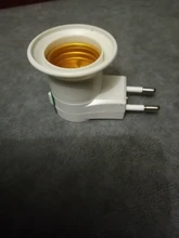 Converter-On/Off Bulb-Lamp Eu-Plug-Holder-Adapter Led-Light-Socket White To E27 for 1PC
