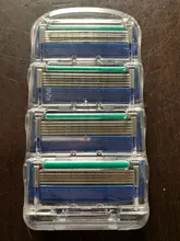 Gillette-Cuchillas de afeitar para hombre Fusion, 5 capas, cuchillas de seguridad, acero inoxidable, cuidado de la cara, 4 unidades