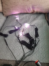 Tira de luz flexible para decoración ambiental de coche, luz para ambientación interior de coche de 2m/4m/6m, app. para control de sonido y RGB, diferentes colores