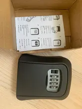 Caja de bloqueo de llave MOOL, caja de seguridad de llave de aleación de aluminio montada en pared, a prueba de agua, caja de bloqueo de llave de combinación de 4 dígitos para interior Outdoo