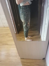 Denim Jeans Women Trousers Letter Embroidery Loose-Pants Spring Vintage Girl Female Straight