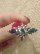 Clásico de moda de anillo de boda azul exquisito anillo de circón para mujer 2020 nueva moda joyería de la boda de regalo de Año Nuevo