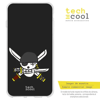 

FunnyTech®Silicone Case for Xiaomi Redmi 7 L Series One Piece Skull vers.2 Black