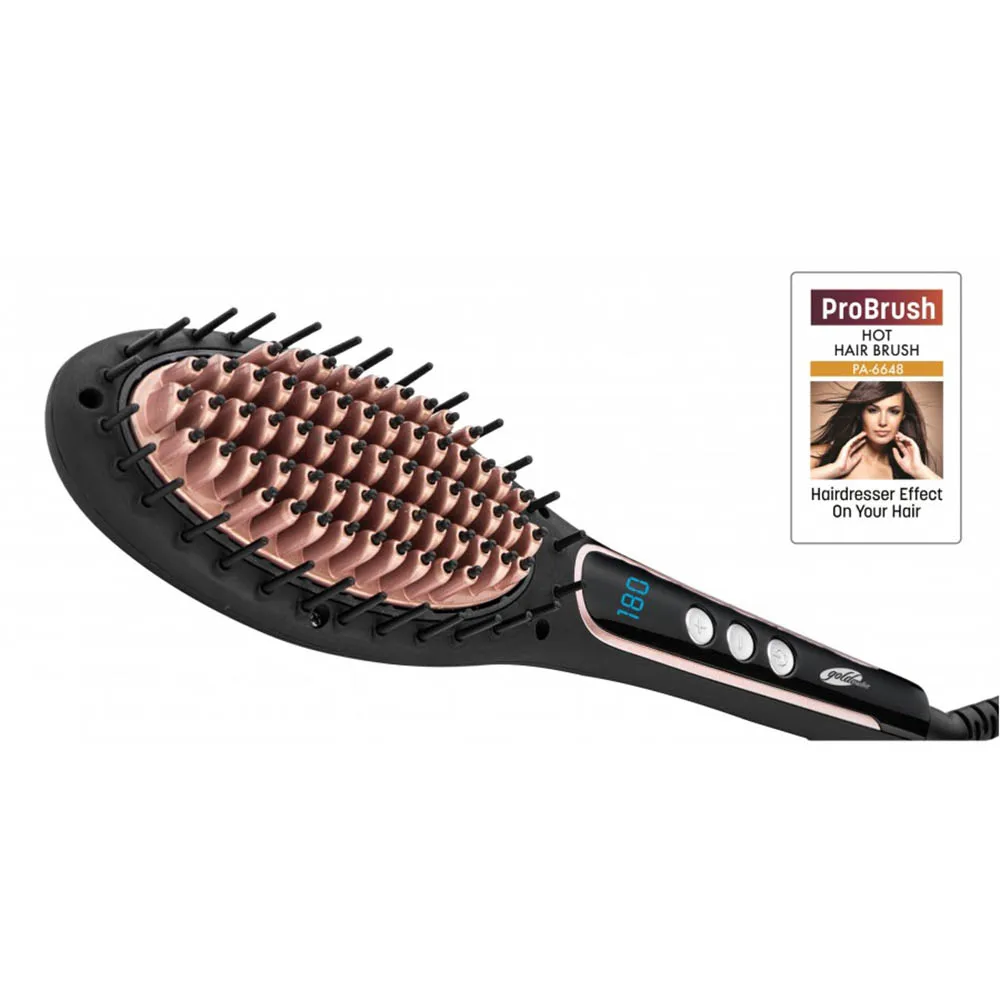 

Goldmaster GM-7168 Jasmin Electric Hair Styling Comb, Tourmaline Ion Technology, Ceramic Coating Plate,