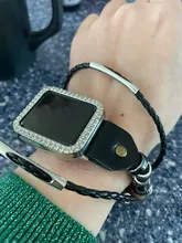 Correa de cuero marrón para Apple Watch 6 SE 5 4 3 2 38mm 40mm, correa de cuero para iwatch 5 4 44mm 42mm