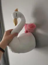 Cabeza de cisne 3D para decoración de habitación de niños, decoración colgante de pared para habitación de niños, guardería, casa de juego de instalación suave