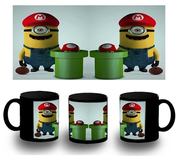 

CUP FULLY black PLUMBER FUNNY VIDEO GAME black mug