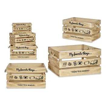 

Storage Box Wood Natural (30 x 20 x 40 cm) (3 pcs)