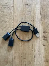 Cable adaptador de enchufe OTG USB 2,0 Macho a hembra doble, Cable convertidor B95C