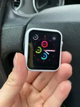 Para carcasa de reloj Apple 44mm 40mm iWatch 42mm 38mm parachoques de templado de vidrio de 44 42 38 42mm reloj de apple 4 4 5 SE 6