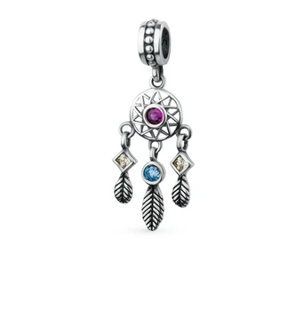 

Silver Pendant-charm with cubic zirconia sunlight sample 925