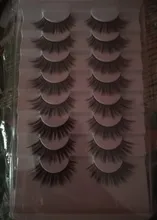 Pestañas postizas de visón 3D, 5/8/10 pares, naturales, suaves y esponjosas, voluminosas, largas y espectaculares, maquillaje de extensión de pestañas cruzadas