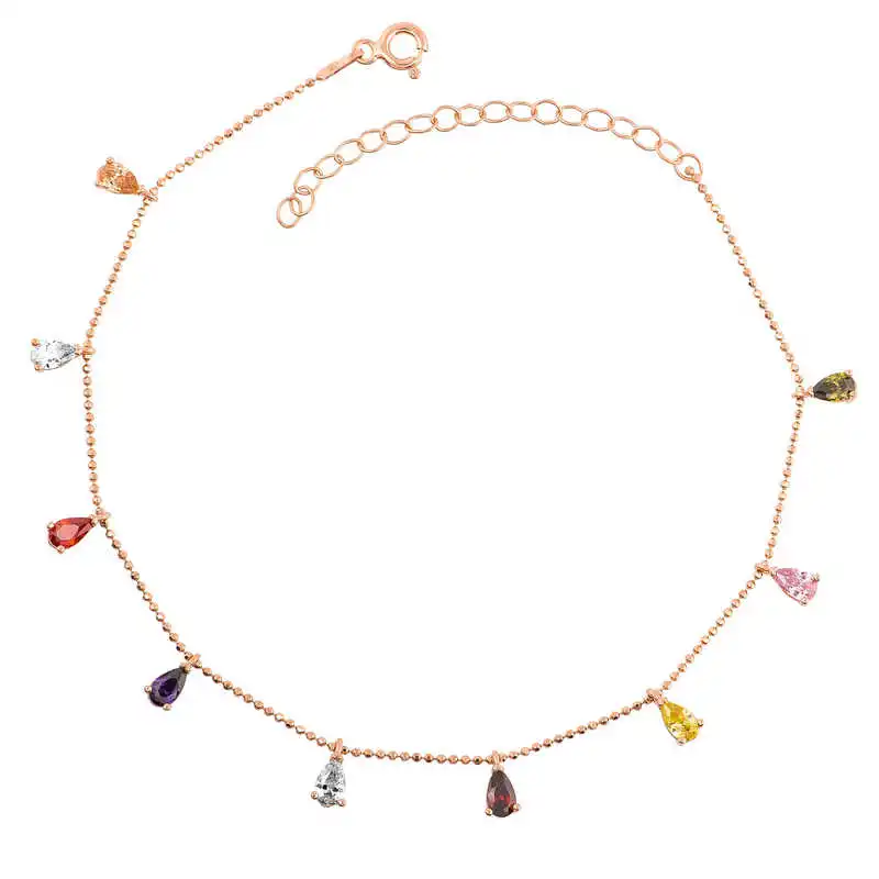 

Silver Color Drop Anklet