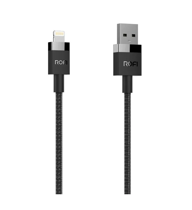 MFI Кабель для Apple iPhone ROFI C48 8-pin Lightning adapter and USB-A Type-A (Серия Perfume) Черный | Электроника