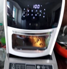 MIUI - Asador de Pollo Eléctrico 5 en 1, Horno de 360º MI-CYCLONE de 10L/12.7QT, Deshidratador Asador LED de gran capacidad, Freidora grande para uso doméstico