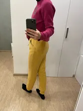 Trousers Harem-Pants Elastic Warm Winter Large-Size Women Loose Cotton Casual Solid Lambskin-Thicker