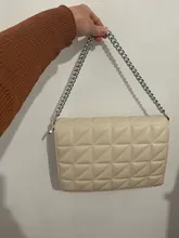 Bandoleras acolchadas con cadena gruesa para mujer, bolsos de mano acolchados, de marca, 2020