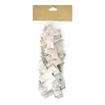 

Yw293 decorative elements of bark tree 'God', 6,5*5 cm, 25 pcs/pack (white)