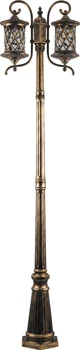 

Garden Park lamp Feron pl5038 pole Round 2*100W 230V E27, black gold 11517