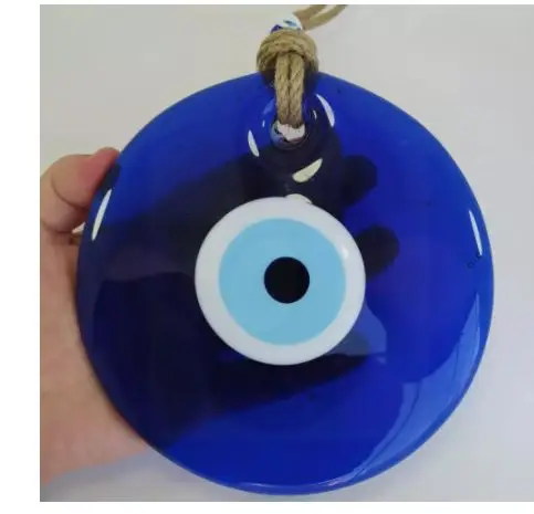 

Decorative large evil eye 15cm glass bead pendant Charm turkish amulet talisman Evil Eye FREE SHİPPİNG