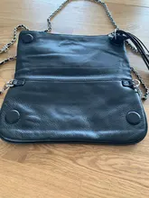 Alas decoradas bolso de un solo hombro de mujer casual moda desenfadada dos cadenas Bolsa Bandolera bolsos de cuero