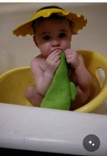 Gorro de baño ajustable para bebés y niños, gorro de ducha suave con champú para la cabeza de niños a bebés, visera de baño para niños