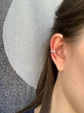 1 Uds encantador línea Clip de circonio en pendientes oreja sin Piercing pendientes de joyería