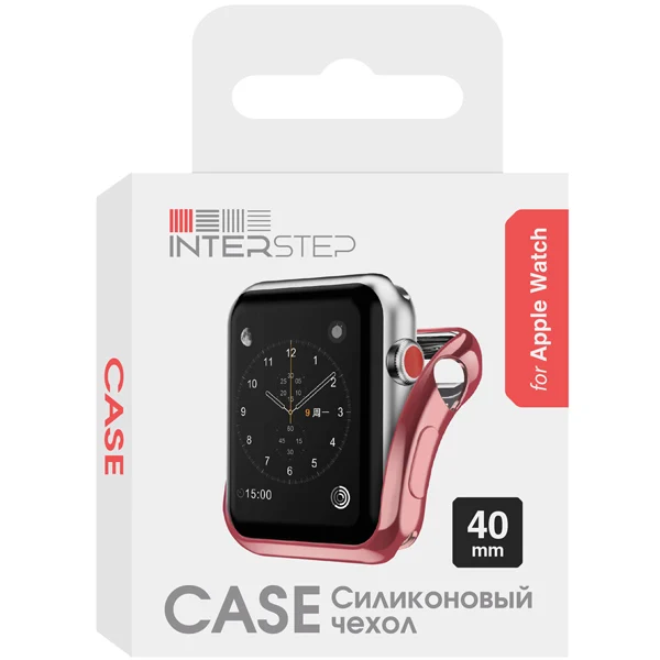 Interstep Бампер для Apple Watch 40mm(Розовый