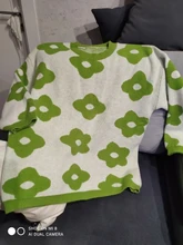 Suéteres de moda para mujer, jerséis de flores para invierno