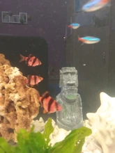 Aquarium-Decoration Statue Terrarium Island-Stone Resin Ornament Easter Fish-Tank Home-Decor