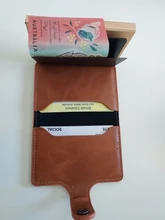 BISI GORO-cartera inteligente para hombre y mujer, tarjetero de Metal RFID, caja de aluminio antirrobo, tarjetero informal de cuero PU, 2021